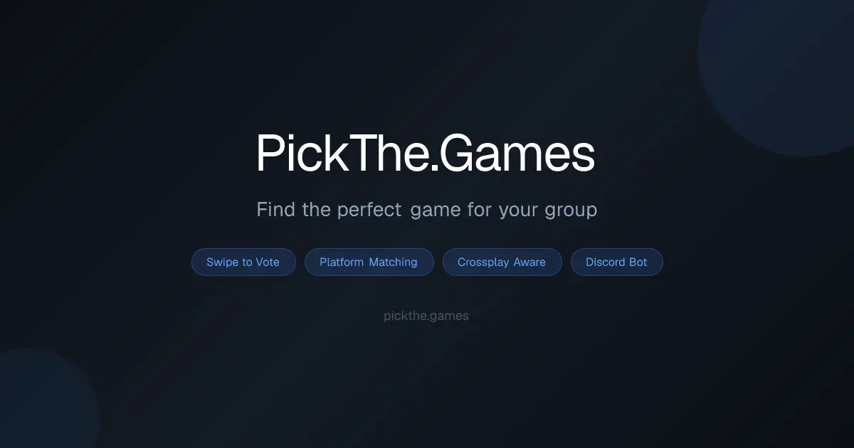 Pickthegames screenshot 1