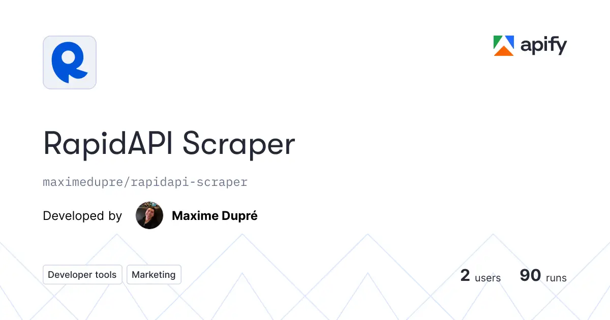 RapidAPI Scraper product image
