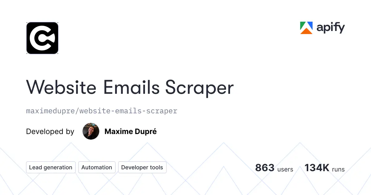 Website Emails Scraper product image