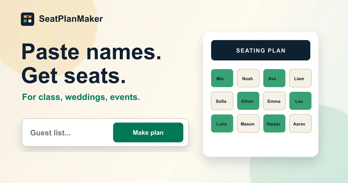SeatPlanMaker product image