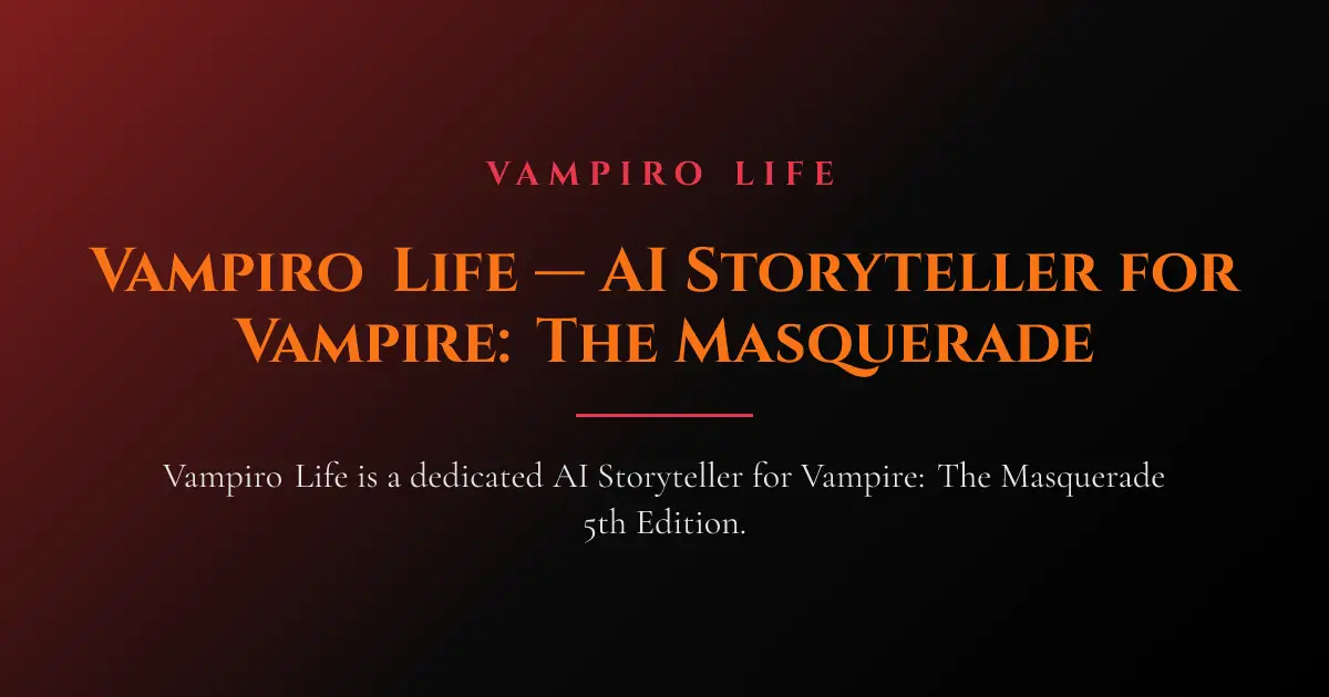 Vampiro LIfe screenshot 1