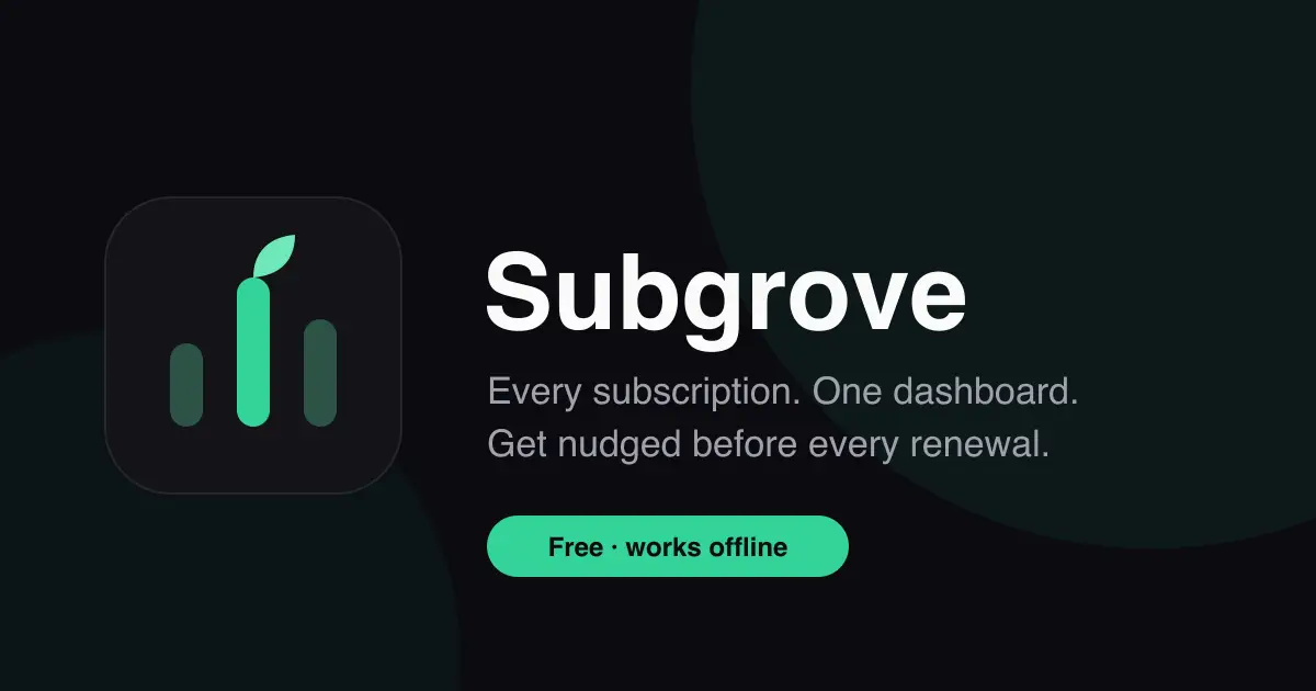 SubGrove product image