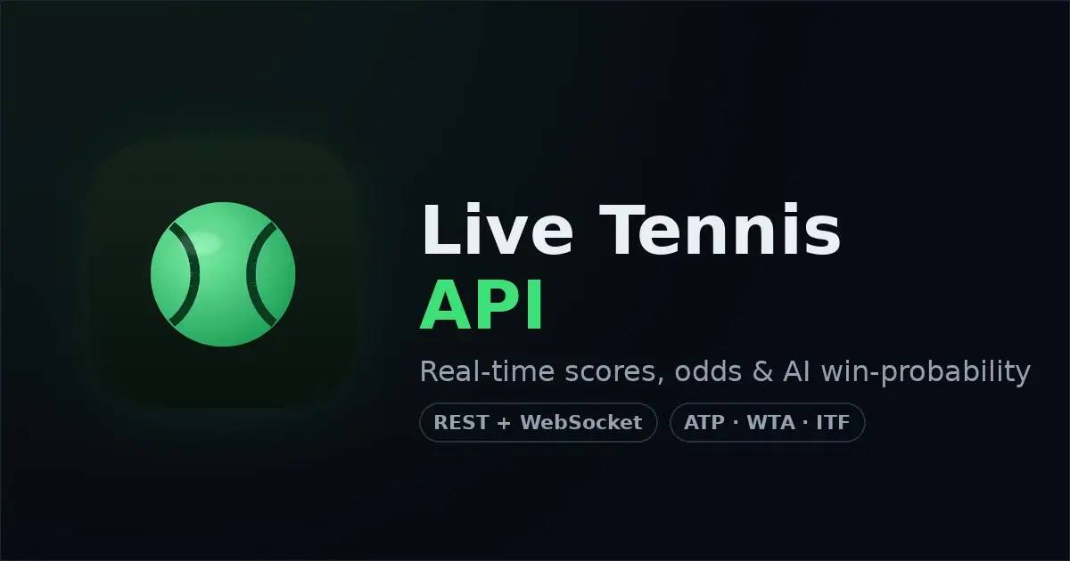 Live Tennis API product image