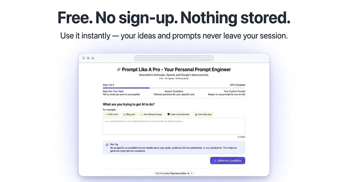 Prompt Like A Pro screenshot 1