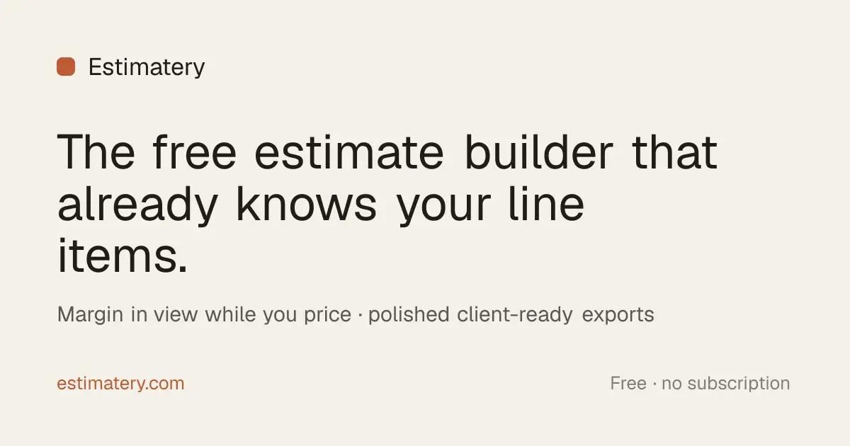 Estimatery screenshot 1