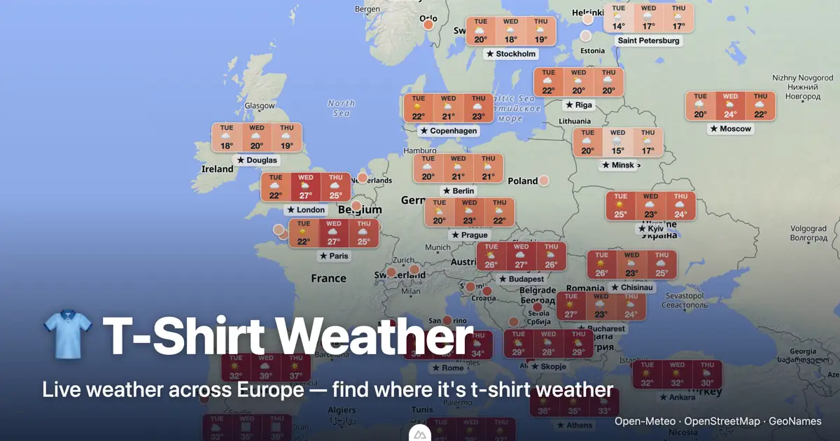 T-shirt Weather image number 11