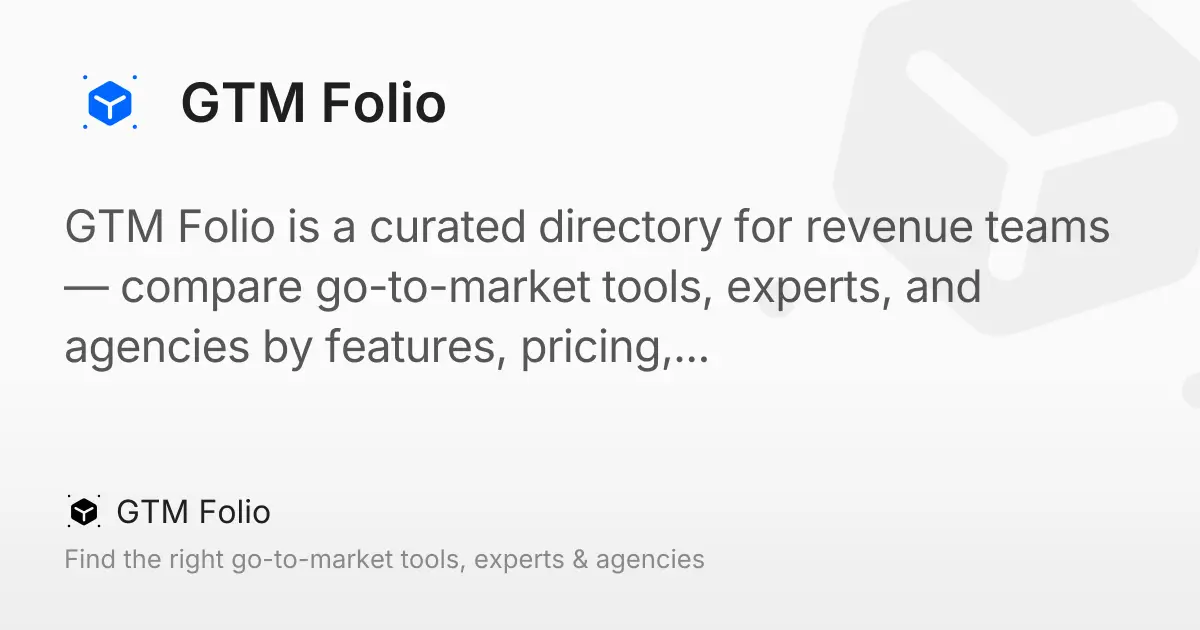 GTM Folio product image