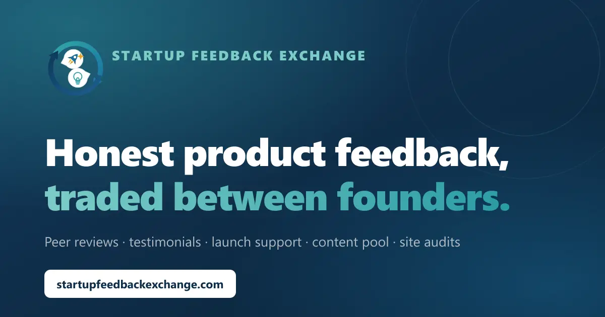 StartupFeedbackExchange product image
