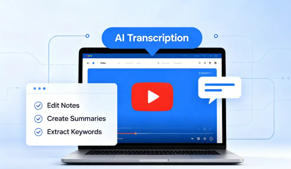 Free YouTube Transcript Generator with AI product image