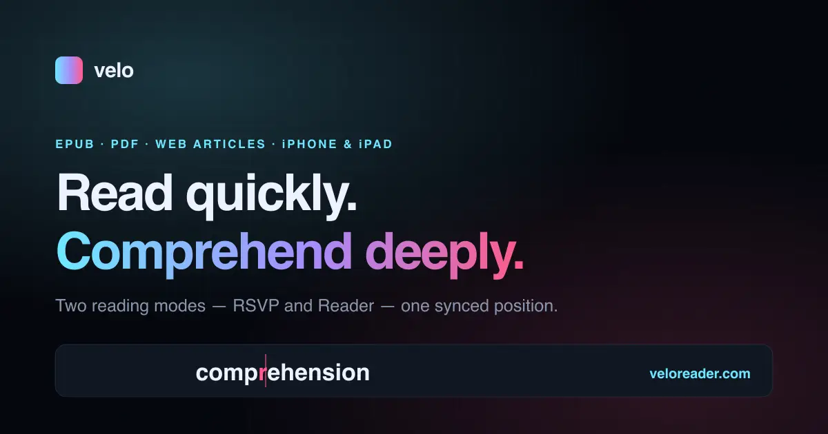 Velo Reader screenshot 1