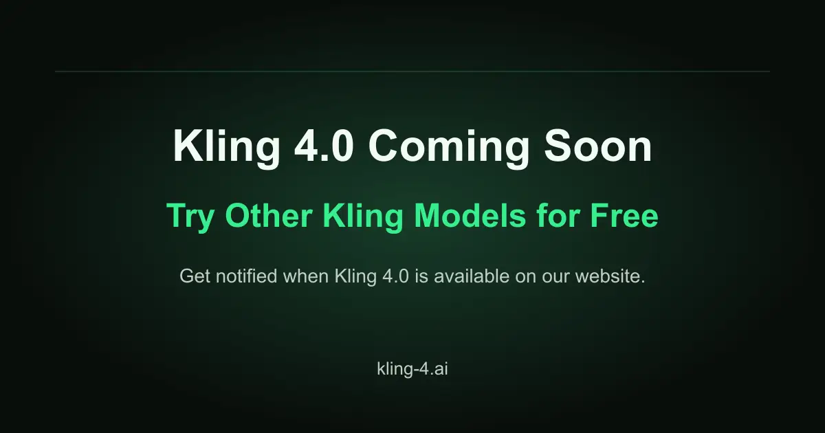 Kling 4 models product image