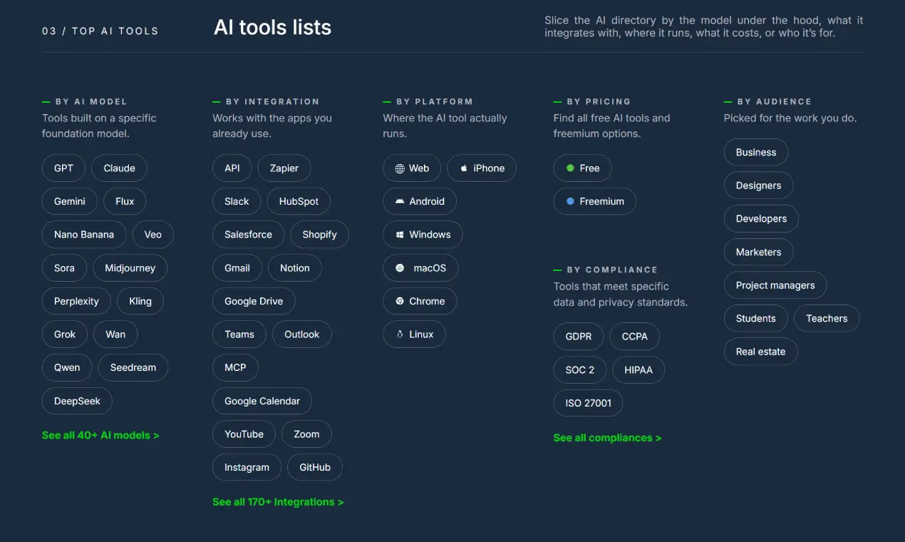 AI Tools Explorer screenshot 2