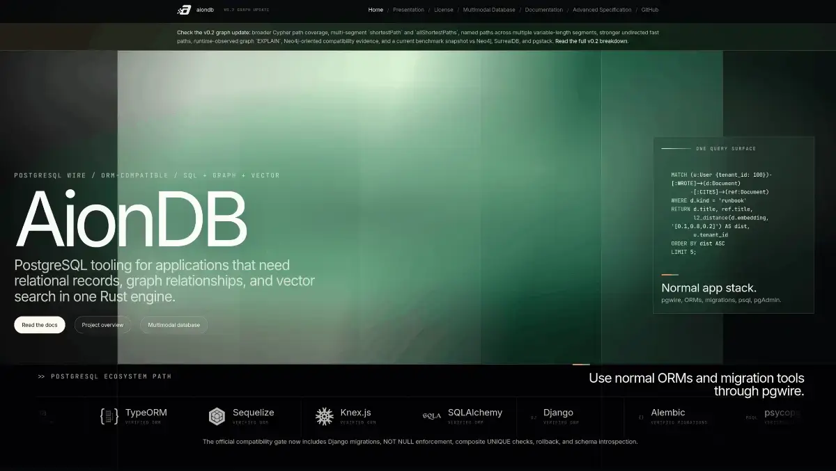 Aiondb product image
