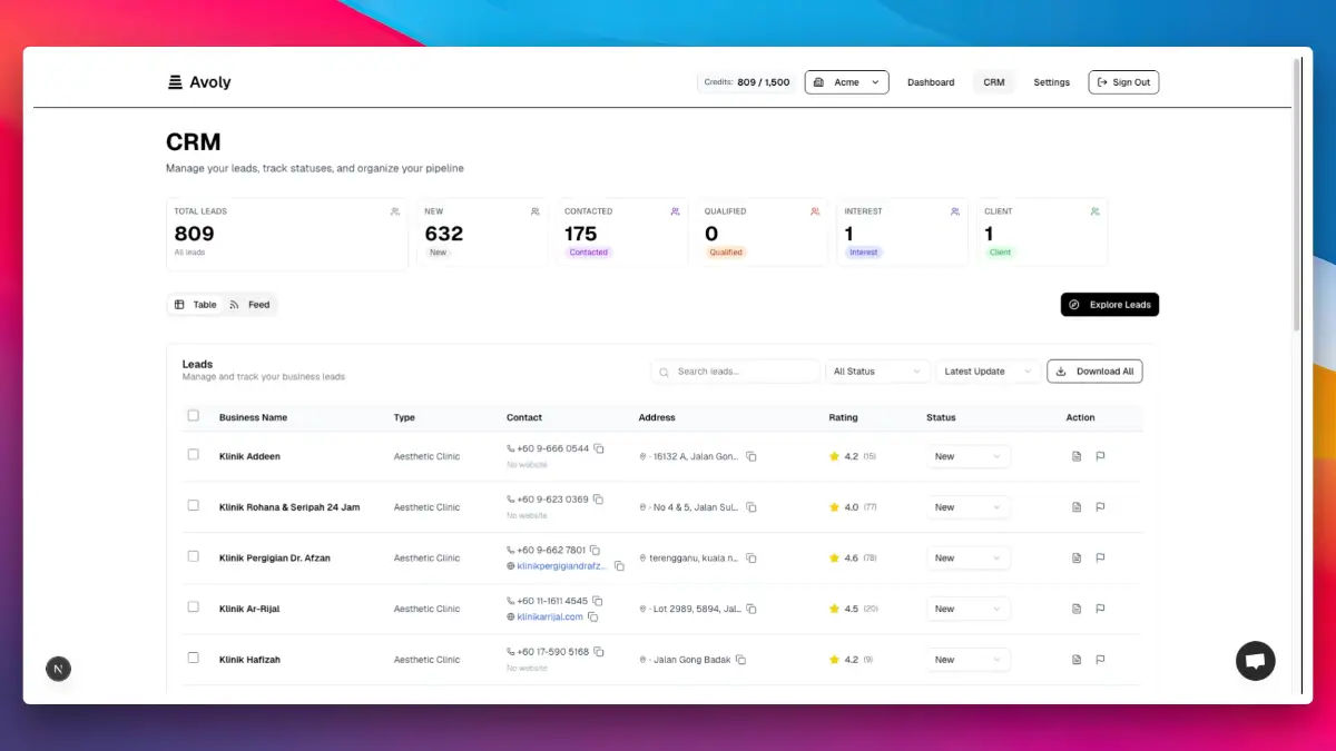 Avoly screenshot 1