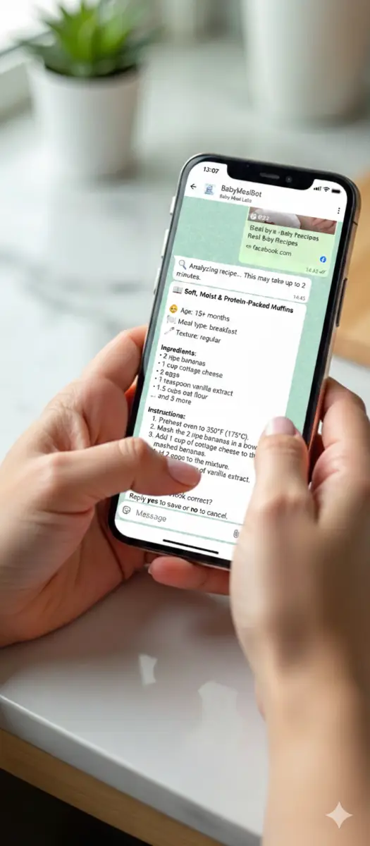 BabyMealBot screenshot 4