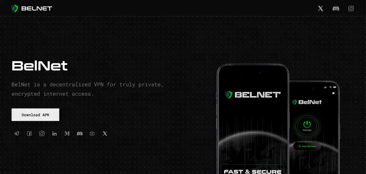 BelNet screenshot 2