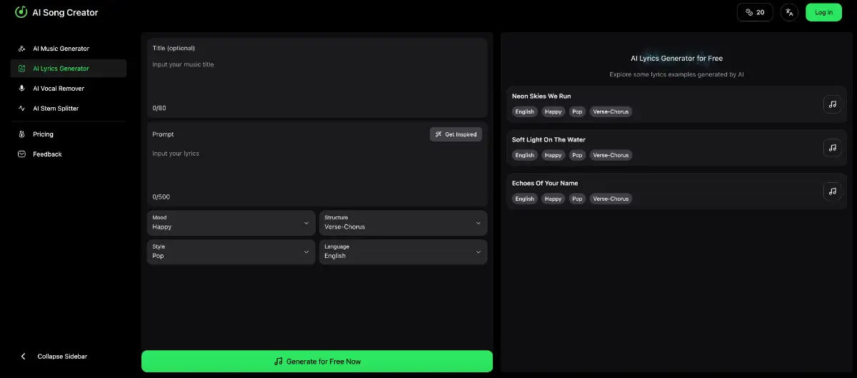 AI Song Creator screenshot 1