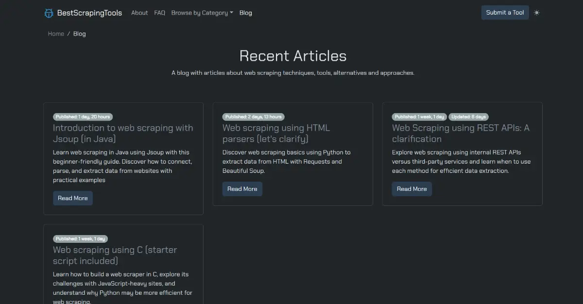 Best Scraping Tools - Directory screenshot 3