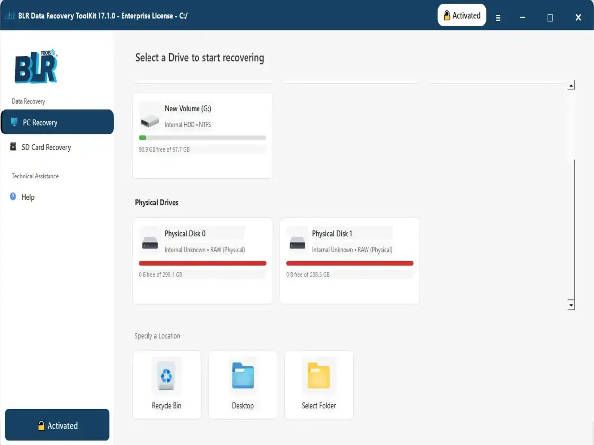 BLR Data Recovery Toolkit product image