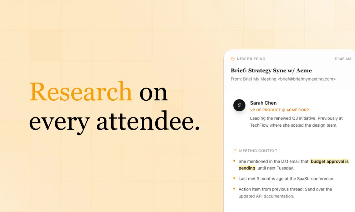 Brief My Meeting screenshot 2