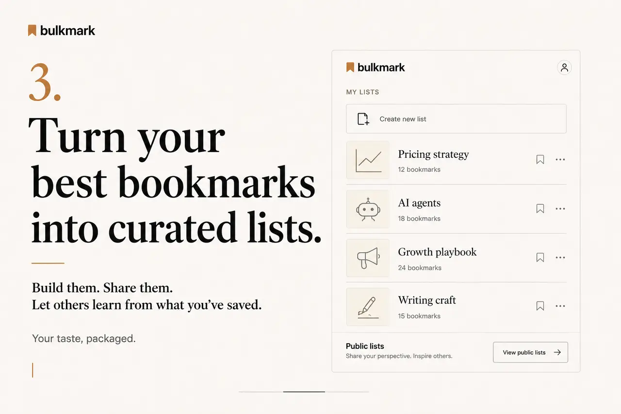 Bulkmark - Twitter/X bookmarks screenshot 4