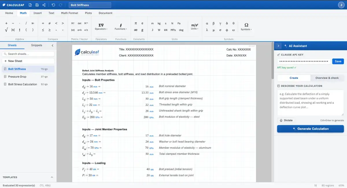 Calculeaf screenshot 2