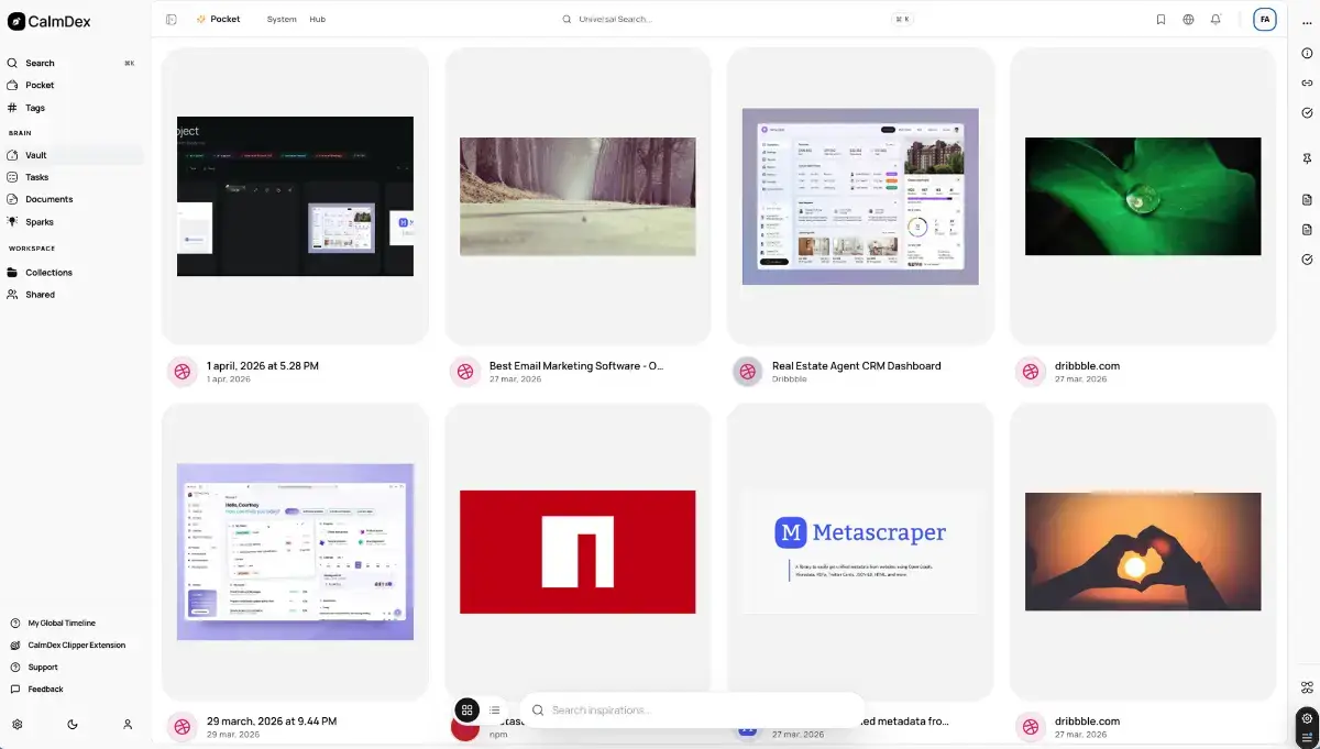 Calmdex screenshot 1