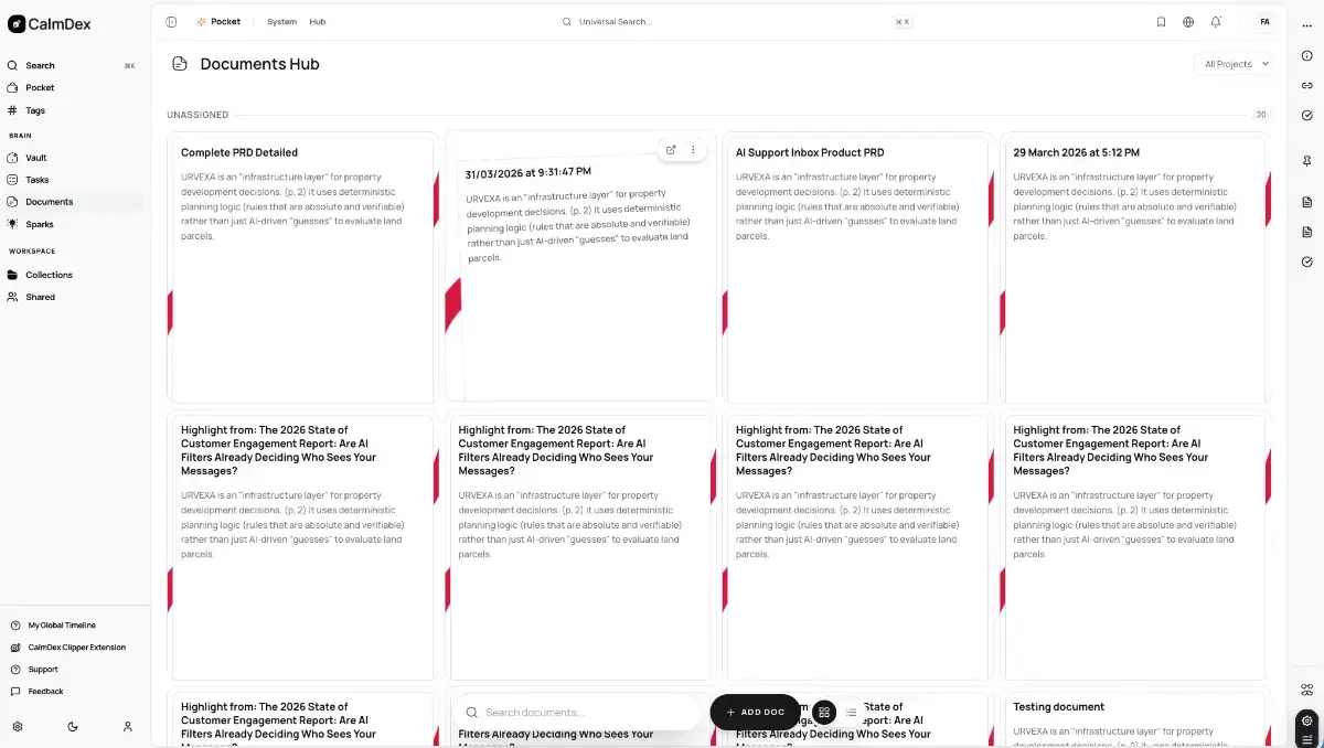 Calmdex screenshot 2