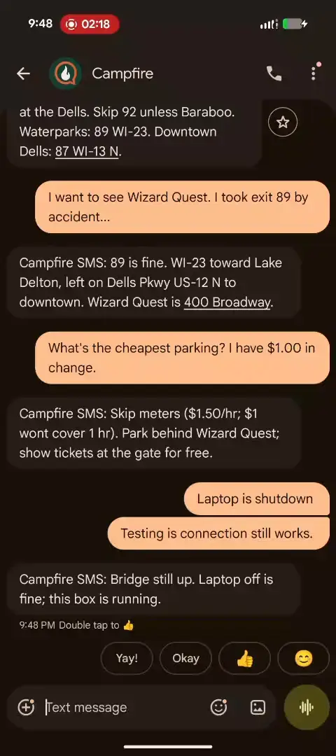 CampfireSMS image number 11