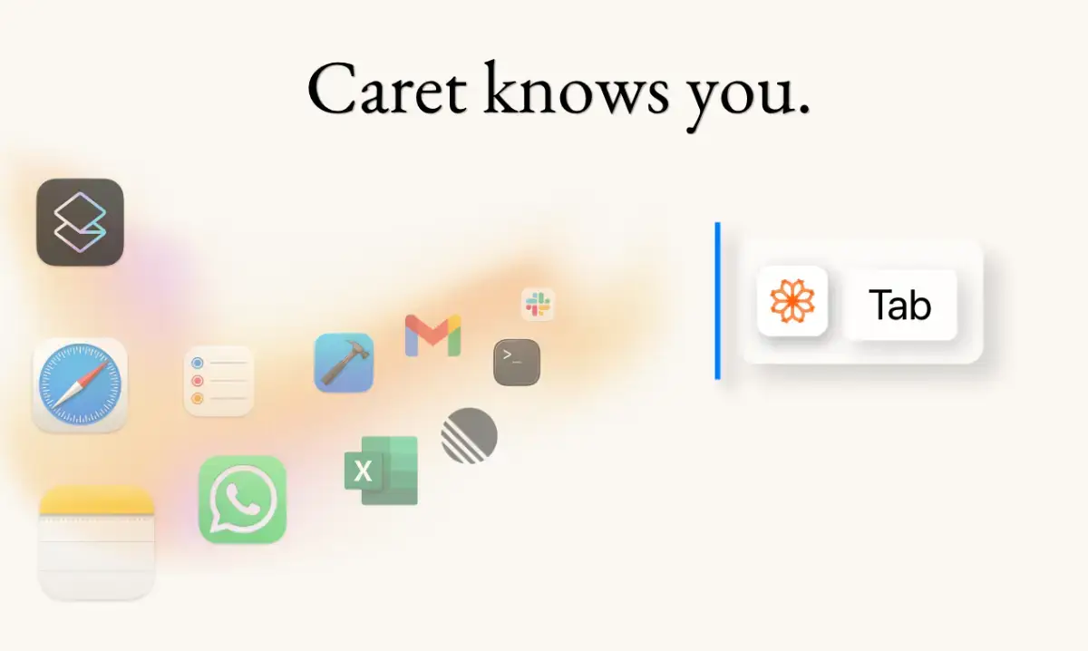 Caret screenshot 2