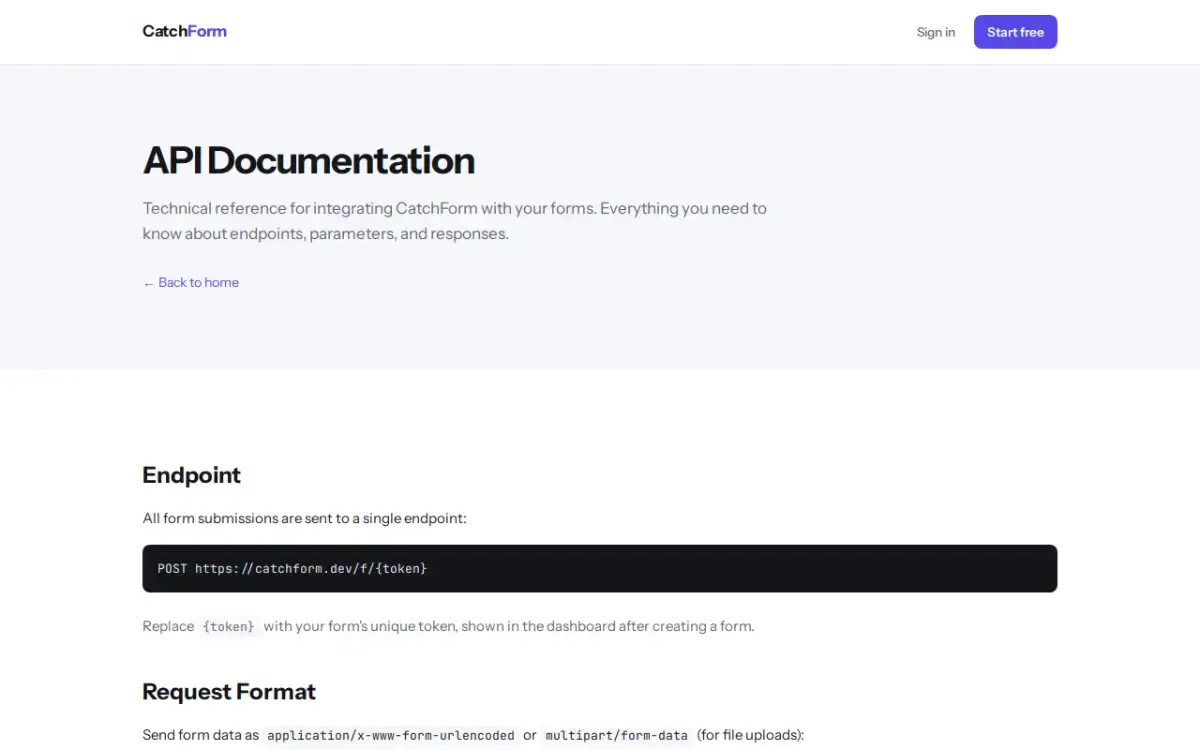 CatchForm screenshot 2
