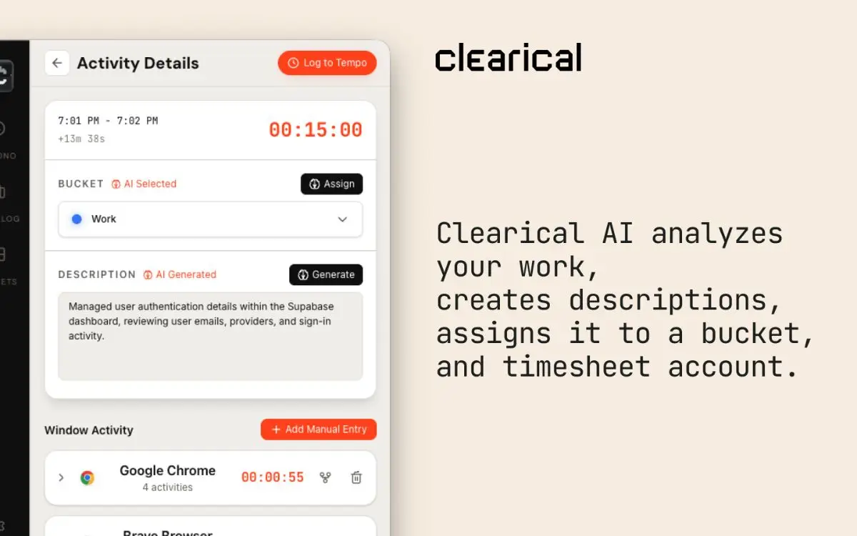 Clearical screenshot 2