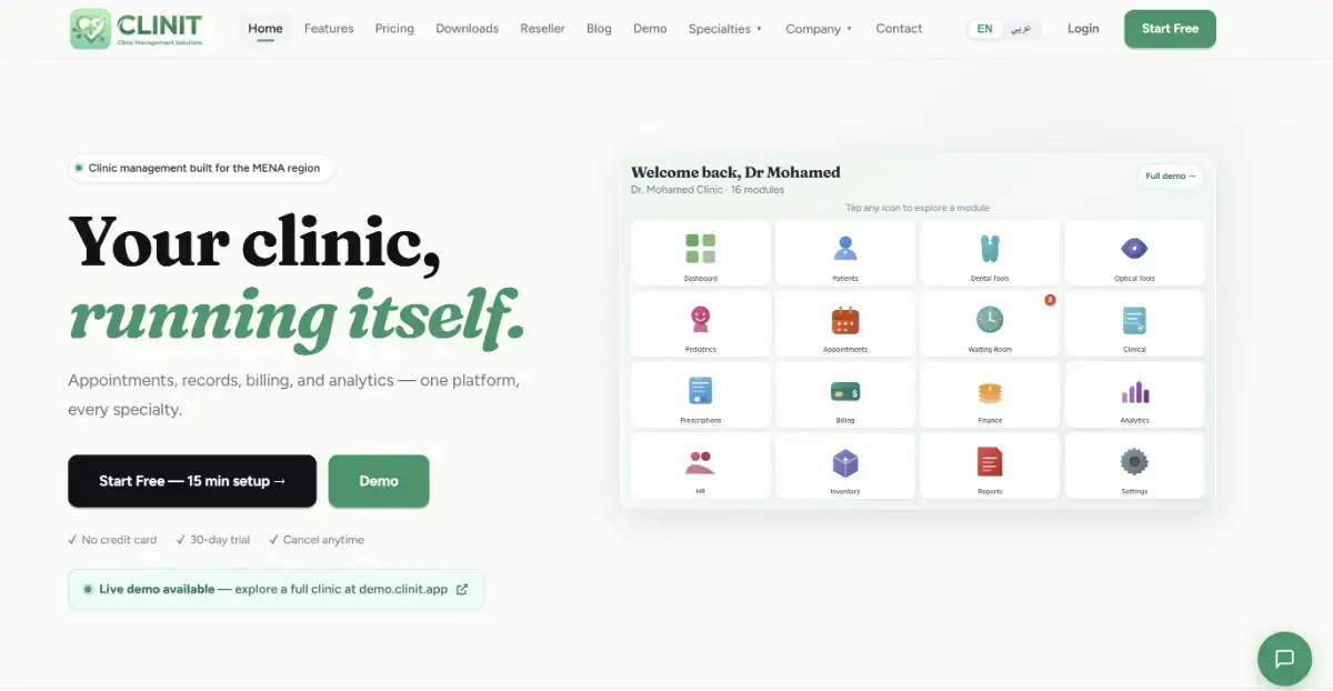 Clinit screenshot 2