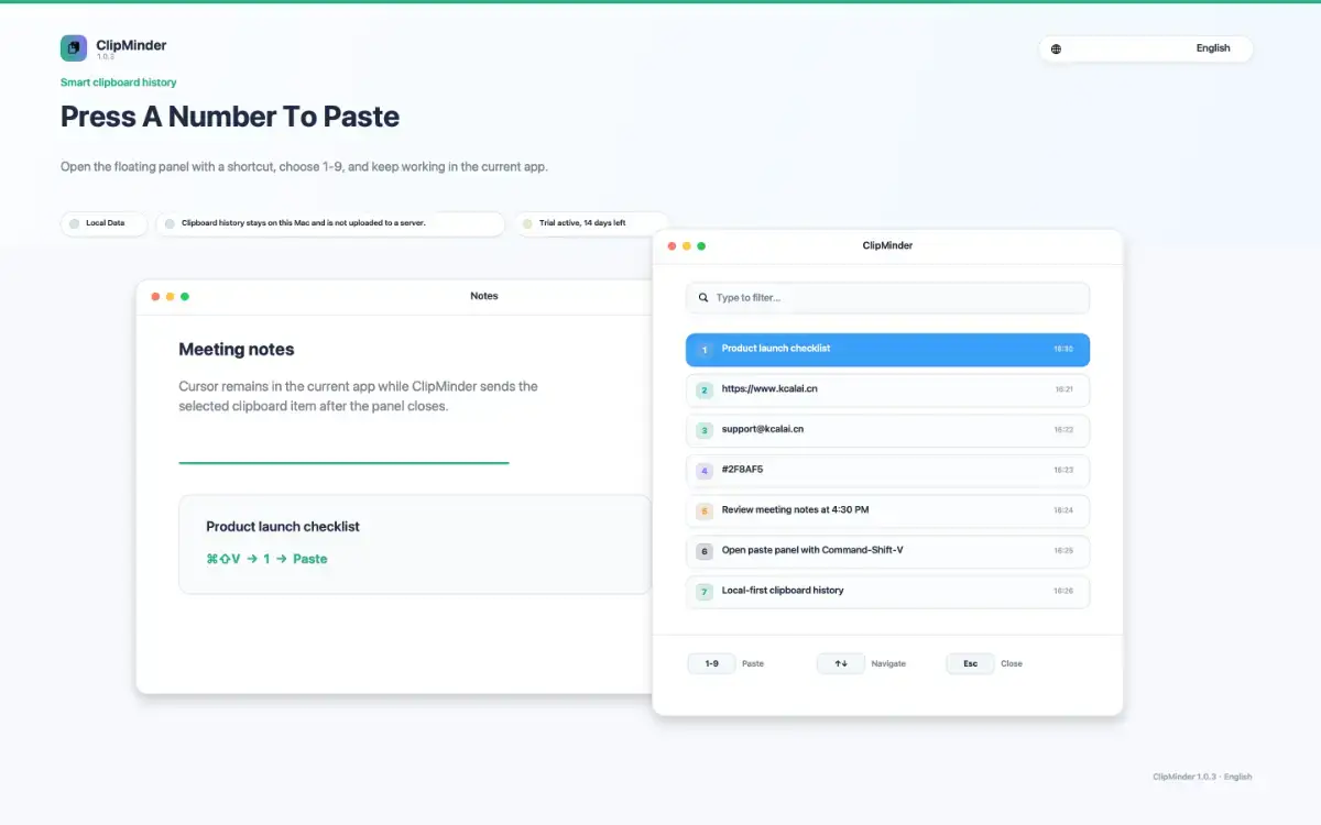 ClipMinder screenshot 2