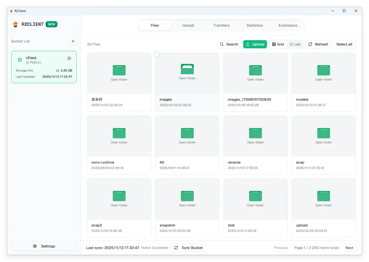 Cloudflare R2 desktop Client screenshot 3