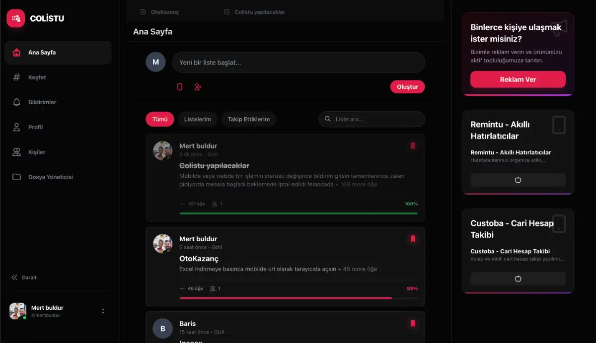 Colistu Shared List Task image number 01