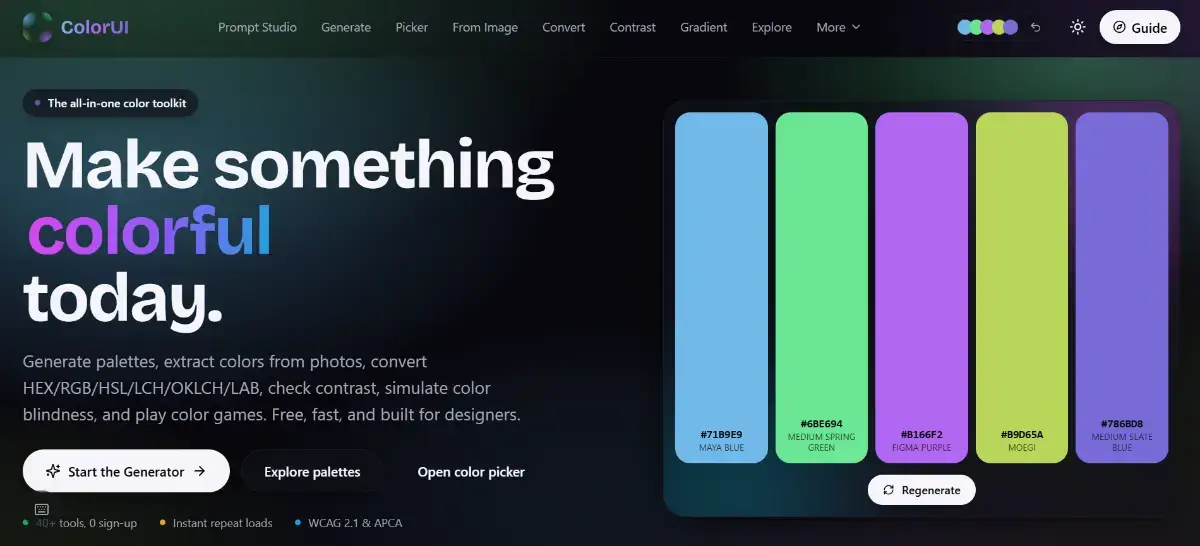 ColorUI screenshot 1