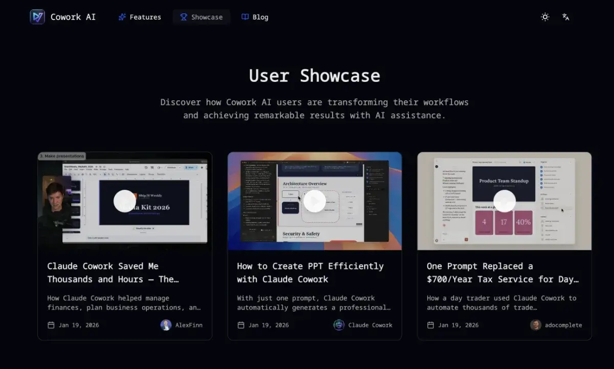 Cowork AI screenshot 2
