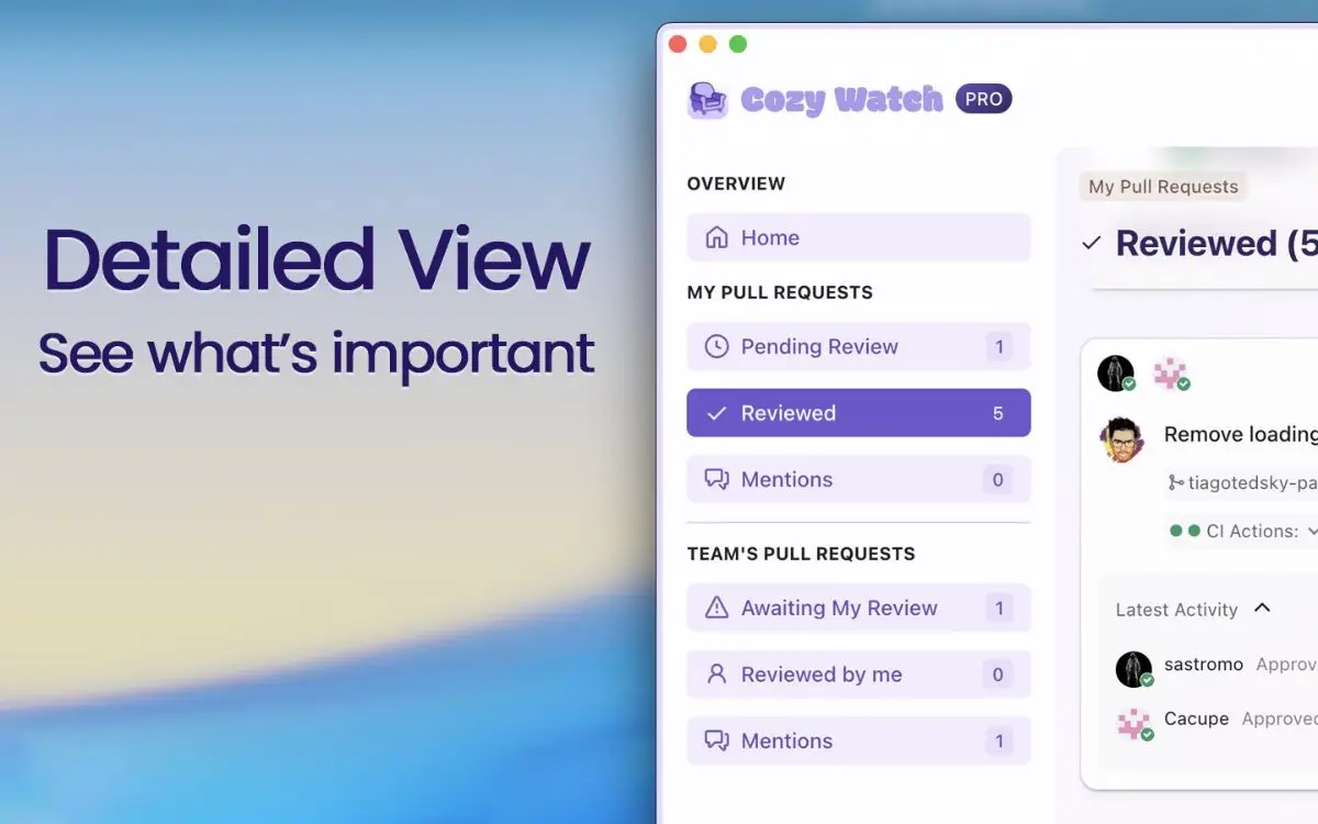 Cozy Watch screenshot 2