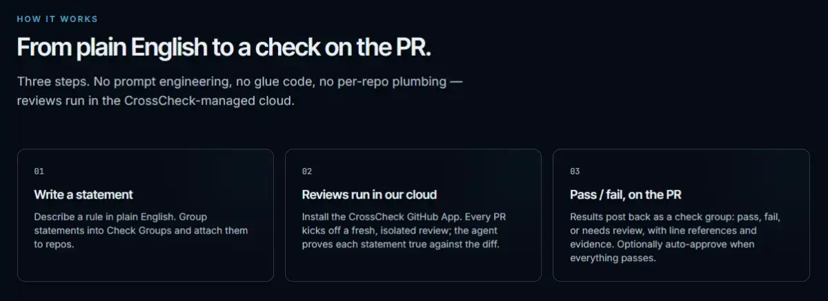 CrossCheck screenshot 1