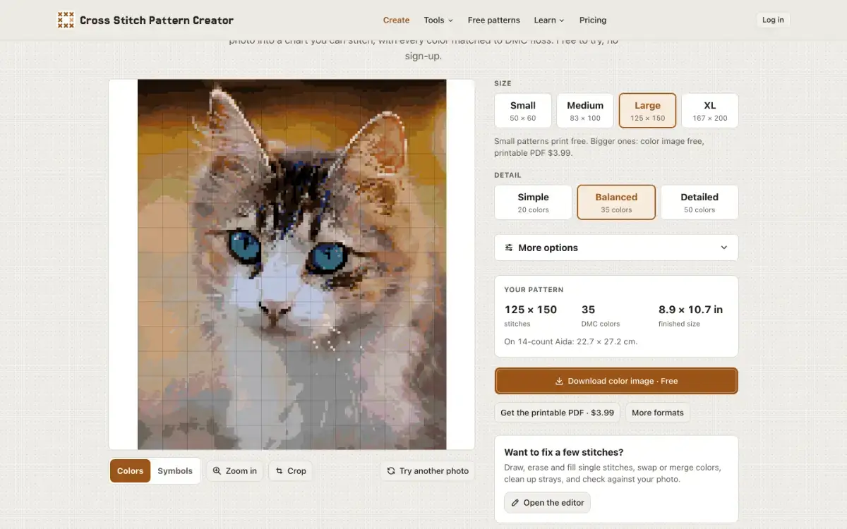 Cross Stitch Pattern Creator screenshot 3