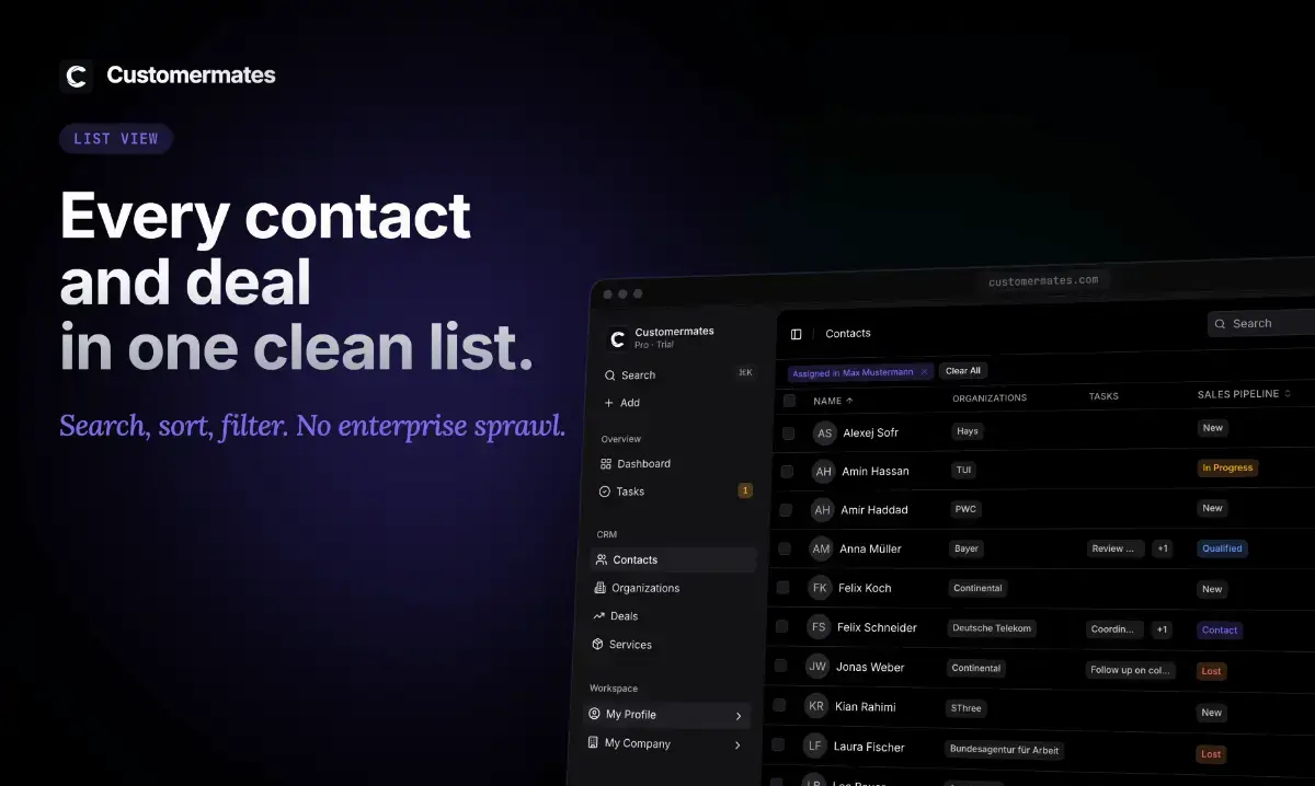 Customermates screenshot 4