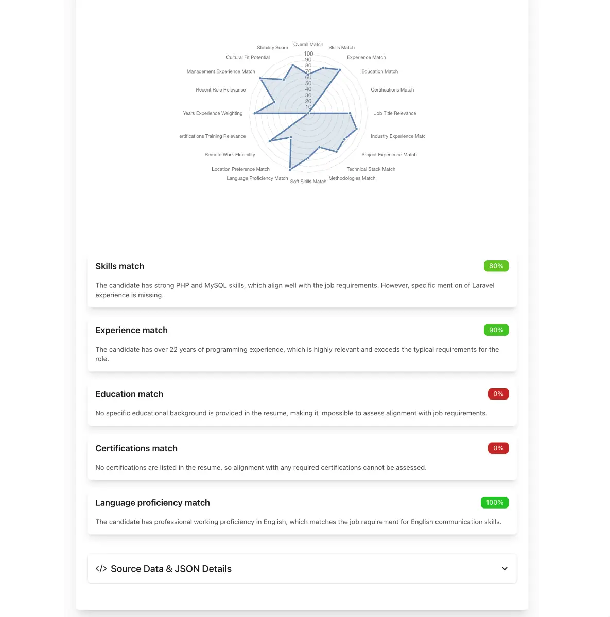 CVMatchScore screenshot 3