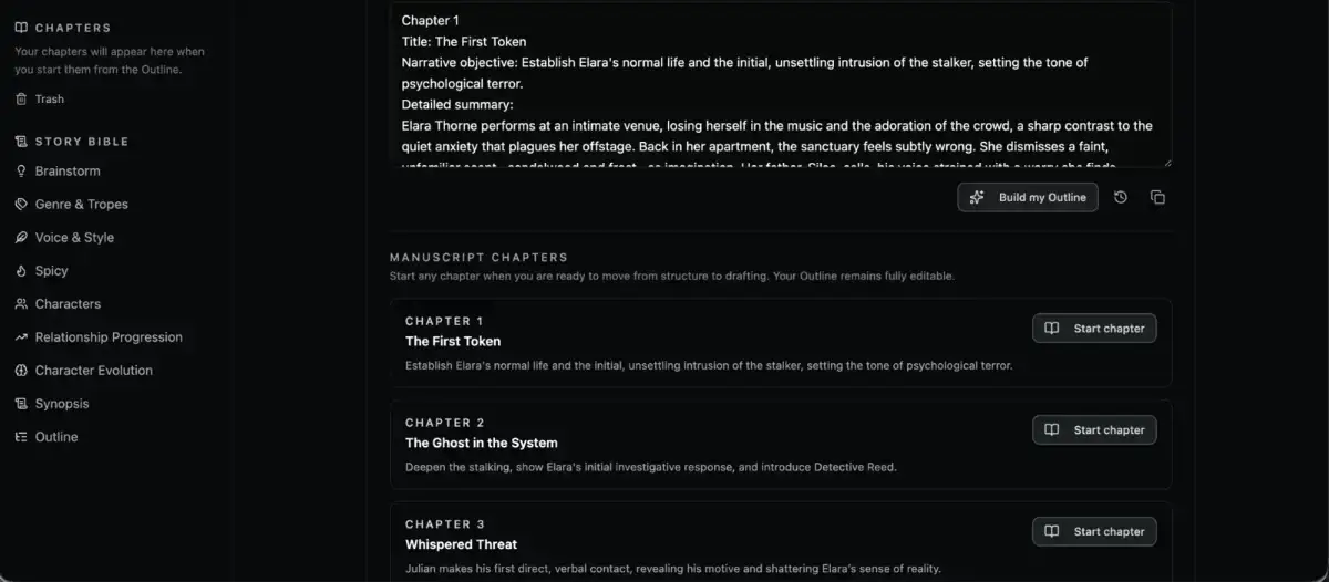 DarkRomanceWrite screenshot 4