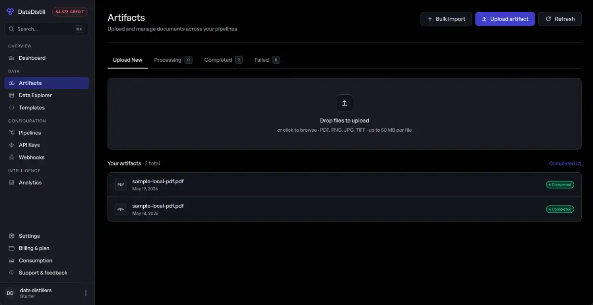 DataDistill screenshot 2