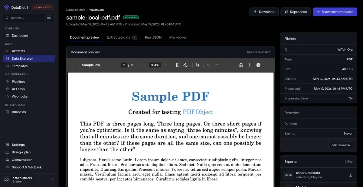 DataDistill screenshot 3