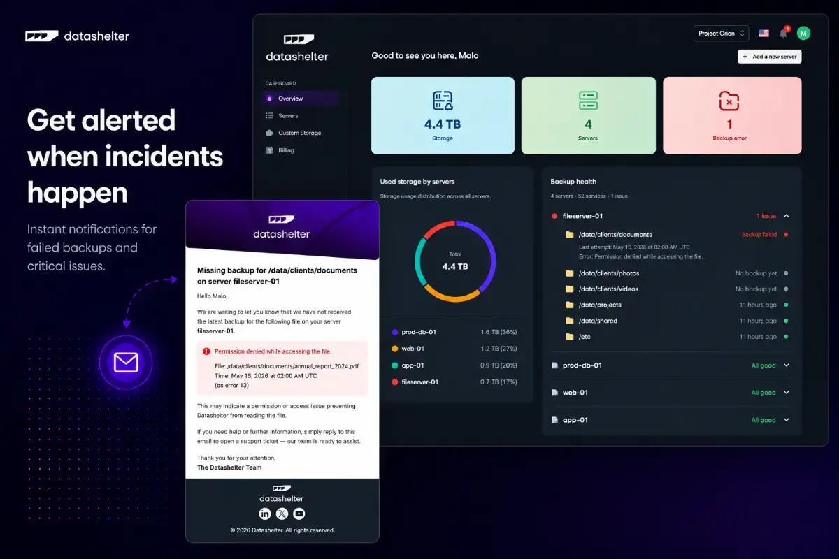 Datashelter screenshot 3