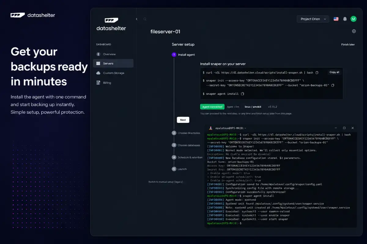 Datashelter screenshot 4