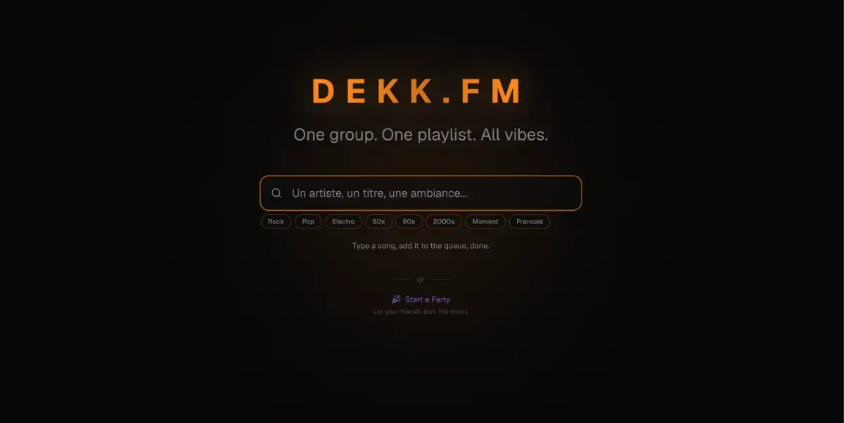 Dekkfm screenshot 1