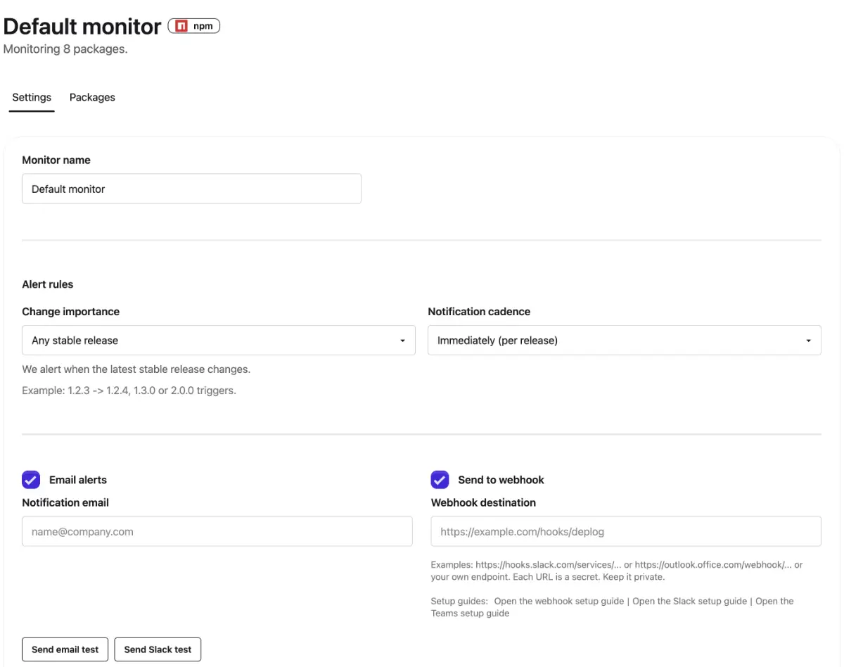 DepLog screenshot 3